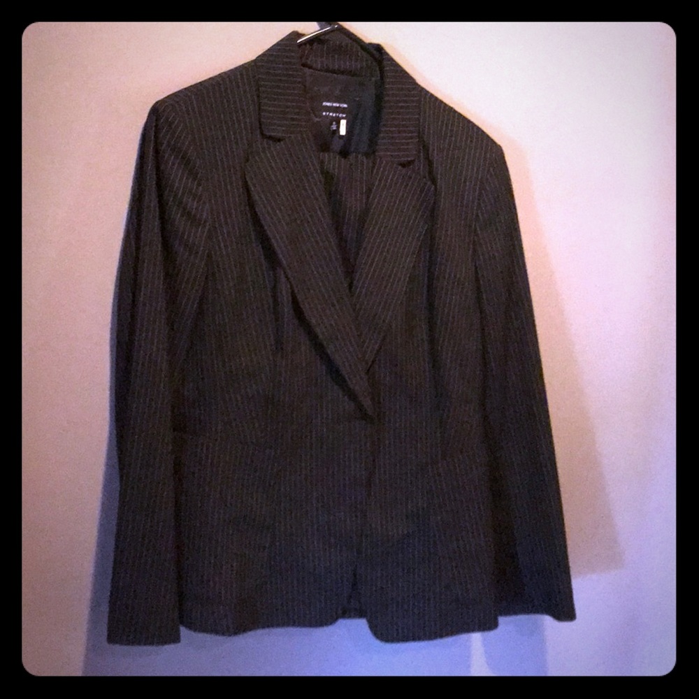 Pin striped suit